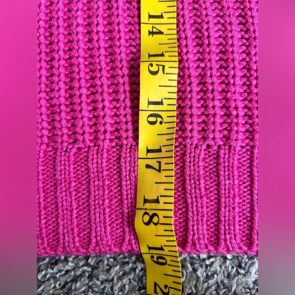 Gentle Fawn Hot Pink Chunky Knit Sweater Tank Size Large - Picture 5 of 7